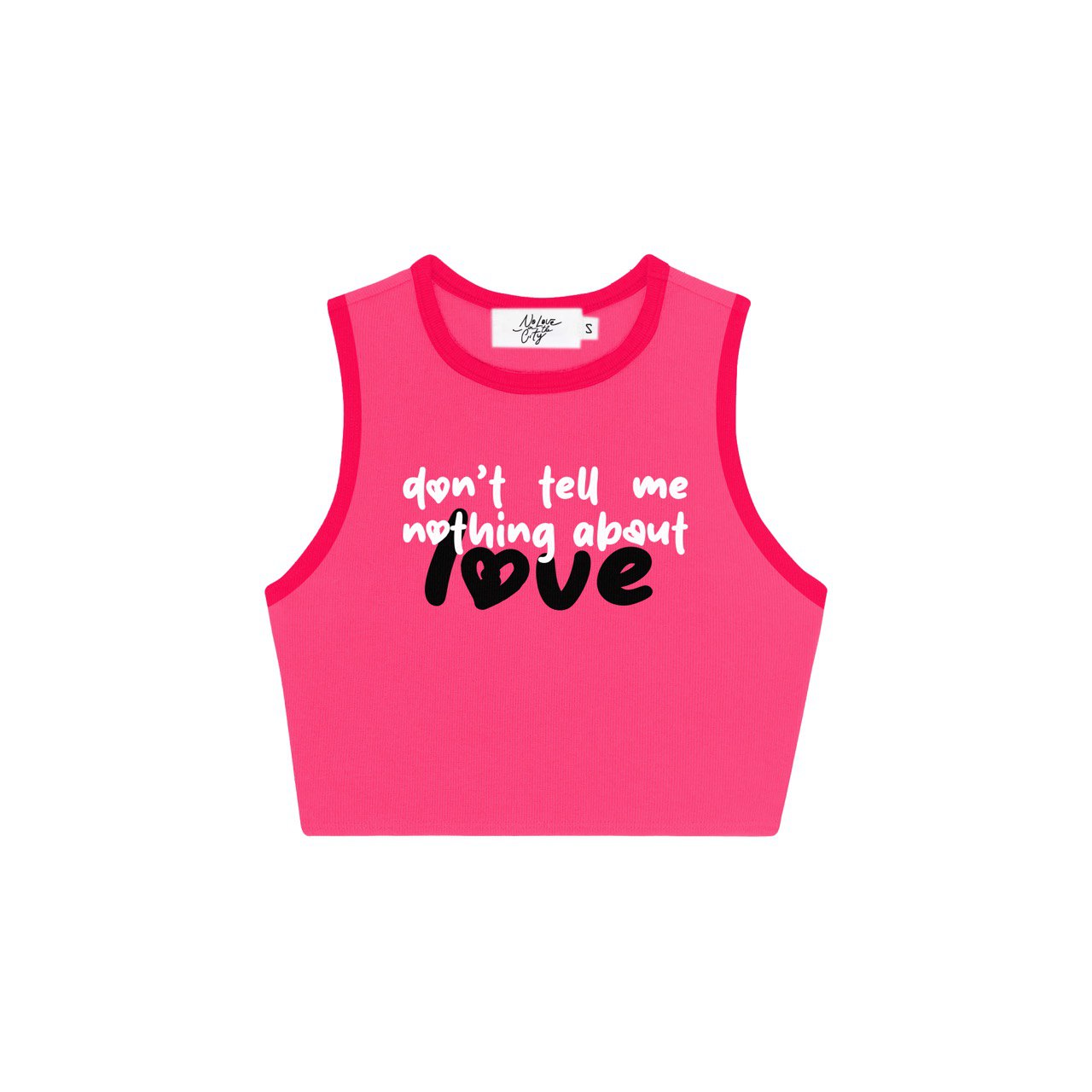NO LOVE GIRLIES CROP TEE