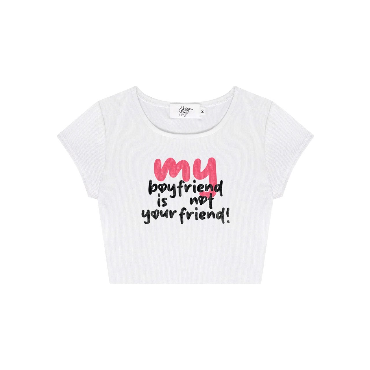 NO LOVE GIRLIES CROP TEE