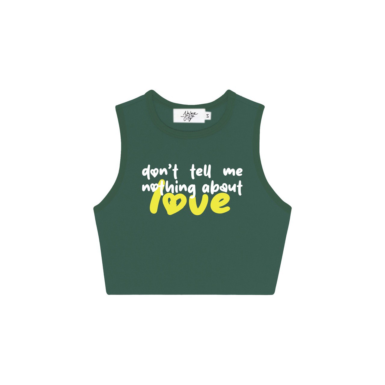 NO LOVE GIRLIES CROP TEE