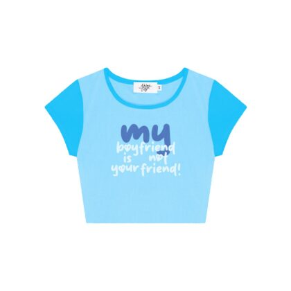 NO LOVE GIRLIES CROP TEE